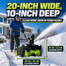 pedenencelia Snow Thrower,Cordless Snow Blowers, 20-Inch 4batteries