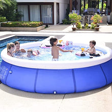 Paddling Pool Round Inflatable Pool, Portable Top Ring Blow Up Pool, Oversized Thickened Family Swimming Pool, Summer Water Games Center Inflatable Swimming Pool