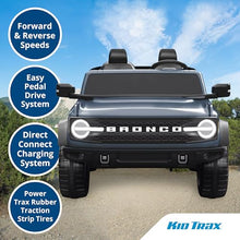 Kid Trax 12V Ford Bronco Ride-On Toy Grey