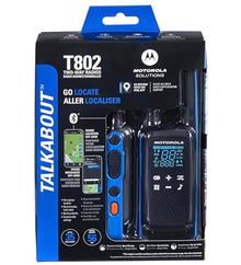 Motorola Solutions Talkabout T802 Portable FRS Two Way Radio 10 Pack Blue/Black