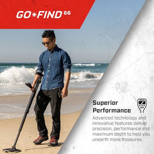 MINELAB GO-FIND 66 High-Power, Ultra-Light, Professional Handheld Metal Detector Bundle for Adults with 10" Waterproof Coil, Advanced PRO-FIND 15 Pinpointer & Carry Bag