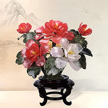 LSHAOBO Simulation Tree Artificial Bonsai Tree Fake Plant Decoration Jade Peony Bonsai New Chinese Zen Bonsai Home Office Decoration