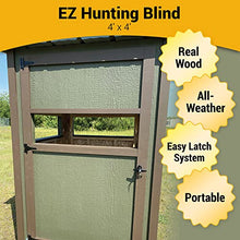 OverEZ Chicken Coop Weather Resistant Hunting Blind 4' x 4' Portable Durable Forest Green