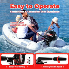 EurHomePlus 4.4KW Electric Outboard Trolling Motor 7'' 3-Blade Propeller Black