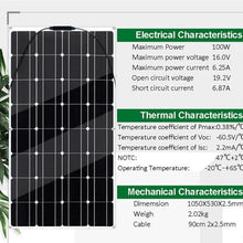 MDYHY 500W Solar Panel Kit,12V Polycrystalline USB Power Portable Outdoor Rechargeable Solar Cell Solar Generator for Home