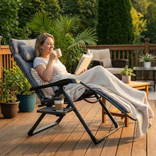 EVER ADVANCED Aluminum Zero Gravity Chair, 2.4" Padded, 350 lb Capacity