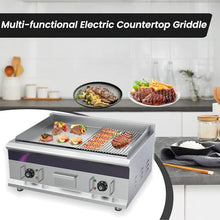 Commercial Electric Griddle 27.5'' Flat Top Grill Countertop Griddle 6000W Stainless Steel Teppanyaki Grill Large Electric Griddles