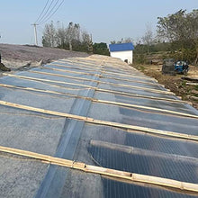 LFFH Clear Roof Sheet, 0.8mm Polycarbonate Roofing Sheet Clear Heavy Duty Tarp Heat-Insulating for Greenhouse (Color : Clear, Size : 1mx5m)