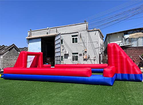 Vinfgoes Giant Outdoor Inflatable Soccer Field Blue+Red