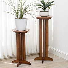 RWGOVLU Bamboo Plant Flower Display Stand Wood Pot Shelf Storage Rack Outdoor Indoor Multifunctional