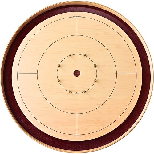 Crokinole Canada The Royal Red Tournament Style Crokinole Board Game Set Maple