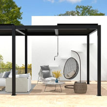 Louvered Pergola with Adjustable Aluminum Louvers for Outdoor Shade and Ventilation