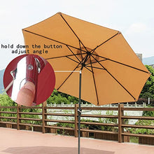 Outdoor Table Market Umbrella 1PCS Garden Parasol Umbrella, Tilting Sun Shade Umbrella, With 8 Sturdy Ribs Waterproof Sun Protection Sun Umbrella, Ideal For Commercial And Residential Use, Sunshade S