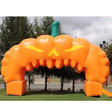 33ft Halloween Inflatable Giant Pumpkin Archway for Outdoor Decoration, Blow Up Inflatable Pumpkin Yard Halloween Decorations Outdoor
