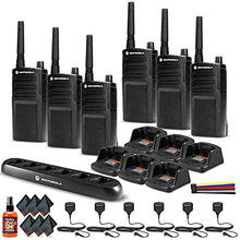 Motorola RMU2040 2-Way Radio Bundle with Charger, Speaker Mics, and Accessories