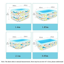 Automatic Inflatable Swimming Pool Thickened Baby Adult Home Paddling Pool Inflatable Kiddie Pool for Relax - Swimming Pool for Kids and Adults (3.05 meters)