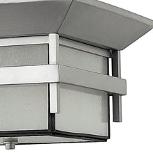 2 Light Medium Outdoor Flush Mount in Transitional-Craftsman-Coastal Style 12.25 inches Wide By 7 inches High-Titanium Finish-Incandescent Lamping Type Transitional Craftsman Coastal Outdoor