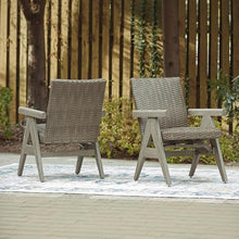 Signature Design by Ashley Haven Retreat Outdoor Rocking Arm Chair Set of 2, Rust-Resistant Powder-Coated Aluminum Frame, All-Weather Handwoven Resin Wicker for Patio Dining and Relaxing, Beige/Brown