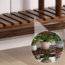 Plant Stand Indoor And Outdoor Wooden Plant Shelf Multi Plant Ladder Frame Is Used For Terrace Living Room Corner Balcony And Garden Multifunctional Flower Pot Stand Vintage Flower Display Rack