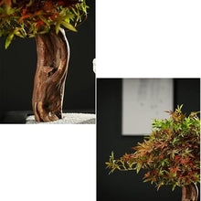 YXIANG56Q Fake Plants Simulation Bonsai Tree Artificial Plants Welcome Pine Decoration Home Office Living Room Decor, Height 16 Inch Bonsai Tree