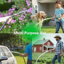 Guitrees 100FT ×1 inch Heavy Duty Rubber Garden Hose - 200psi Working, 1000psi Burst - Hot/Cold Water - Five-Layered Braiding for Durability - Versatile for Gardening, Agriculture, Construction(Black)
