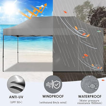 COBIZI 10x20 Heavy Duty Pop Up Canopy Tent with Sidewalls, Easy Up Canopy