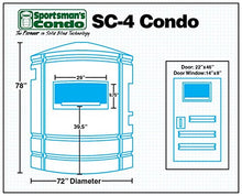SPORTSMAN'S CONDO SC4 72-Inch Diameter Deer Blind Black