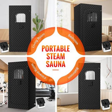 Piefeak Portable Home Steam Sauna Tent with Adjustable Steamer & Remote Control, Includes Relaxation Folding Chair for Detox and Wellness (2.6l)
