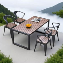 JOSOGO Patio Table and Chair Set, Patio Furniture Set Lightweight Outdoor Chairs and Table for Outside, Garden(R)