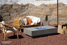 Elementi+ | Monte Carlo Gas Fire Pit Cast Concrete 60" Rectangular Fire Table, Outdoor Fire Pit Electronic Ignition | Canvas Cover, Fire Glass and Burner Lid Included | Light Gray | Natural Gas