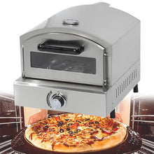 Beachtiful Outdoor Pizza Oven, Gas Fired-Pizza Ovens, with 13in Pizza Stone, Stainless Less Pizza Maker, Cooking Pizza Steak Fish Chicken and More, for Outdoor Garden Outside Party