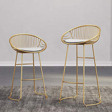 CVGfko Stools Set of 2, Height Chairs with Back/Footrest, stools for Island/Home/Dining Room/Kitchen,Grey-High:45CM