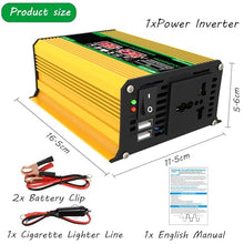 ZXDZTZ 4000W Complete Solar Inverter Kit with 50A Controller and 100W Solar Panel Home Grid System Solar Generator for Home and Outdoor Power System(Yellow,12V-110V)