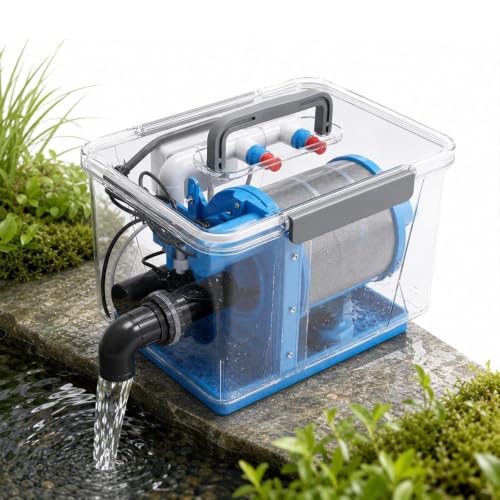 NYANS Rotary Drum Pond Filter, Auto Backwash Water Separator M-10000L/H
