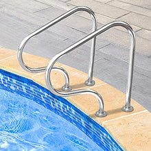 Swimming Pool Grab Rail Pool Handrails Rustproof Pool Stair Railing with Quick Mount Base Thickness 1mm 250lbs Load Capacity/Silver / 80x80x27cm (Silver 80x80x27cm)