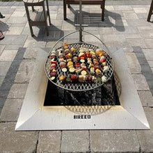 Breeo Zentro Fire Pit Insert - Stainless Steel, Square 24 in with Lid