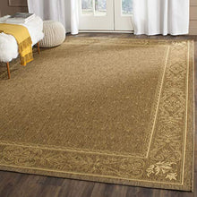 Safavieh Courtyard Collection Area Rug 6'7" x 9'6" Brown/Natural