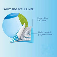 15ft x 48in Round Inflatable Above Ground Swimming Pool with Filter Pump