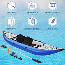 PRODCA Inflatable Kayak Set with Paddle & Air Pump Tandem 2 Person Kayak