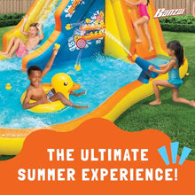 BANZAI Duck Blast Inflatable Water Park with Waterslide and Water Cannon Multi