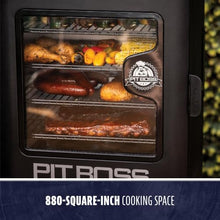 Pit Boss 3-Series WiFi & Bluetooth Digital Vertical Smoker with LCD Digital Controller and Wood Chip Tray, 880-Sq. In. 4-Rack Cooking Space, 100°F to 300°F Temperature Range, Meat Probe, Black