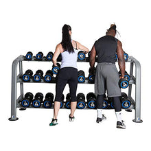 Fitness First Dumbbell Rack Holds 15 Pairs Gray