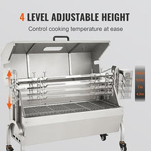 WACTO 50W 132LBS Roaster Spit Rotisserie BBQ Grill for Pig Lamb Chicken