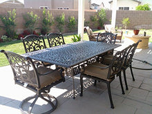 theWorldofpatio Mandalay 7pc Cast Aluminum Outdoor Patio Dining Set Antique Bronze
