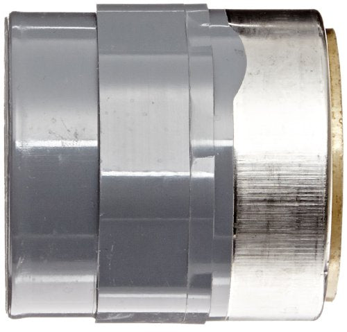 Spears Manufacturing CPVC Pipe Fitting Adapter Schedule 80 Gray 1-1/2" Socket x Brass NPT Female