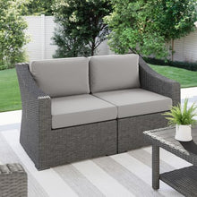 Martha Stewart Bedford Modular Patio Loveseat, Gray