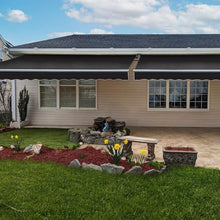 Awntech 24' Maui Manual (24' x 10') Retractable Patio Awning, Black