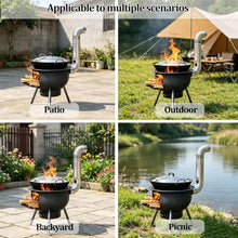 Multi-Functional Charcoal Stove, Portable Charcoal Barbecue Grill