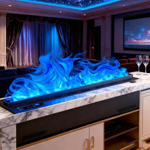 Sushangmao 3D Water Vapor Fireplace with Large Capacity Tank | Water Vapor Fireplace Recessed, 9 Color Adjustable Flame, Remote + Touch Control, Realistic Atomized Flame,Humidifier Function 100cm