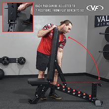 Valor Fitness Olympic Weight Bench Black
